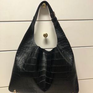 Givenchy Bags - GIVENCHY CROC EMBOSSED LEATHER SMALL HOBO Givenchy Bags - GIVENCHY CROC EMBOSSED LEATHER SMALL HOBO